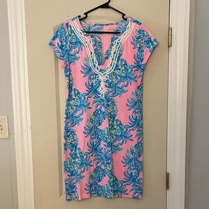Lilly Pulitzer Pink and Blue Floral Dress